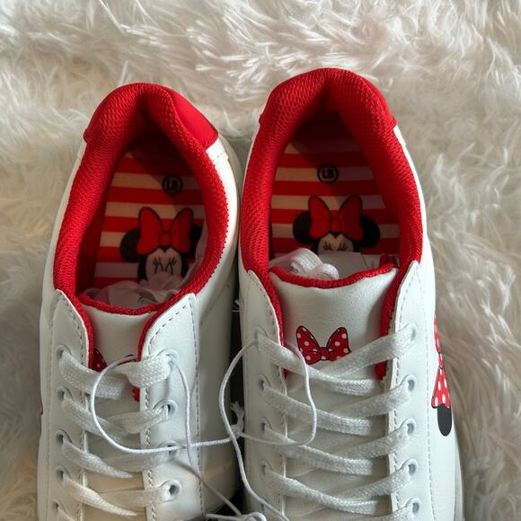 NEW Aldi Disney Minnie Mouse Sneakers – White/Red – Women’s Size 8 - Picture 3 of 7